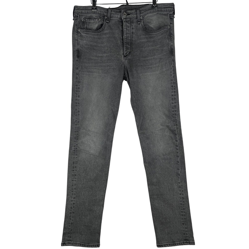 Rag & Bone Fit 2 Slim Jeans Mens 36 Greyson Grey Button Fly Denim MED19F1223I6GR